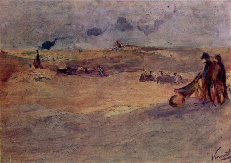 Landskap med sanddyner og personer - Vincent van Gogh