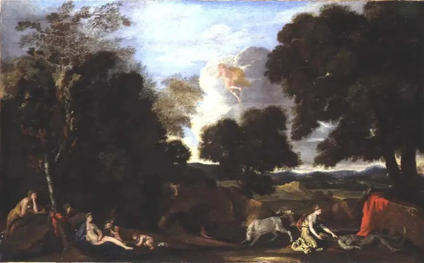  Landskap med Juno og Argus - Nicolas Poussin