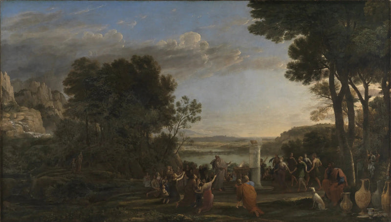 Landskap med tilbedelse av den gyldne kalv - Claude Lorrain