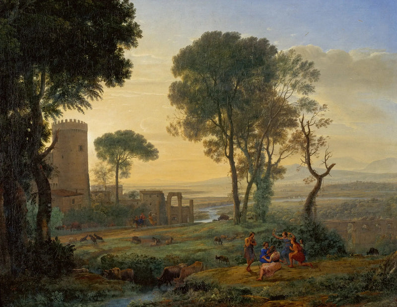 Landskap med flukten til Egypt - Claude Lorrain