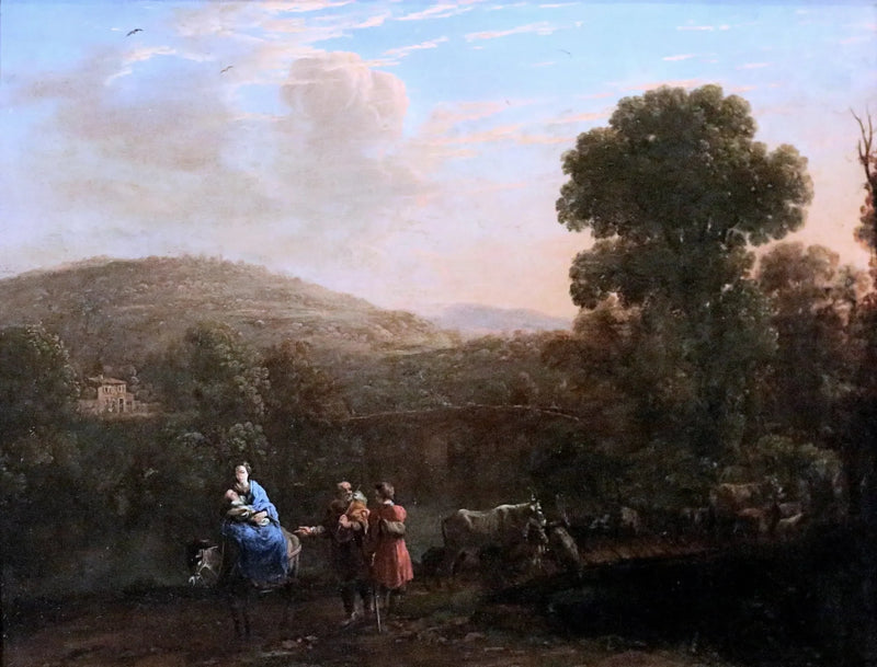 Landskap med flukten til Egypt - Claude Lorrain