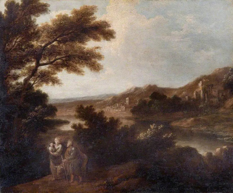  Landskap med flukten til Egypt - Joshua Reynolds
