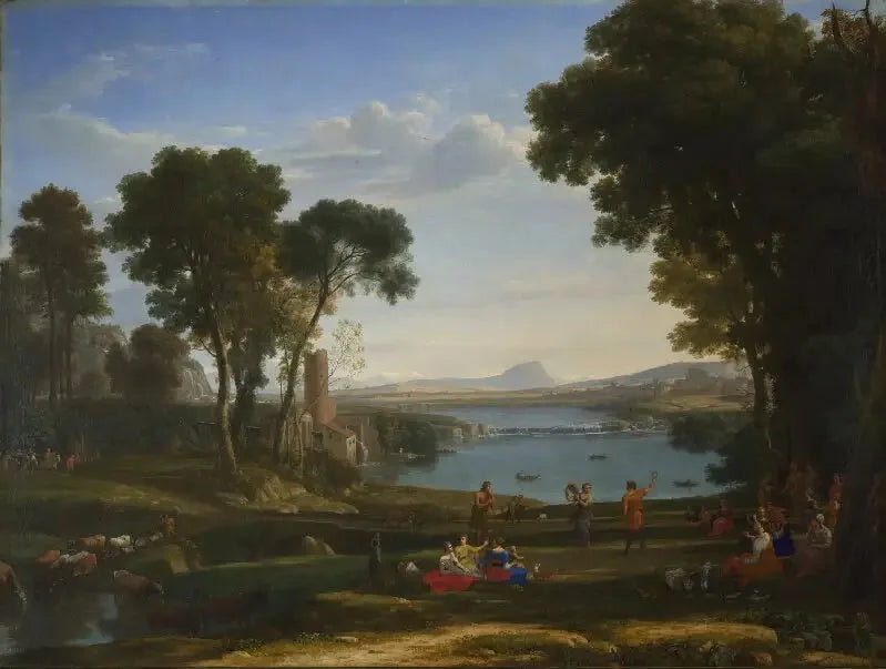 Landskap med Isaks og Rebekkas bryllup - Claude Lorrain