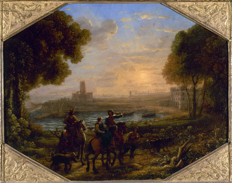 Landskap med havnen i Santa Marinella - Claude Lorrain