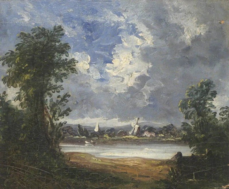 Landskap med vindmølle - John Constable