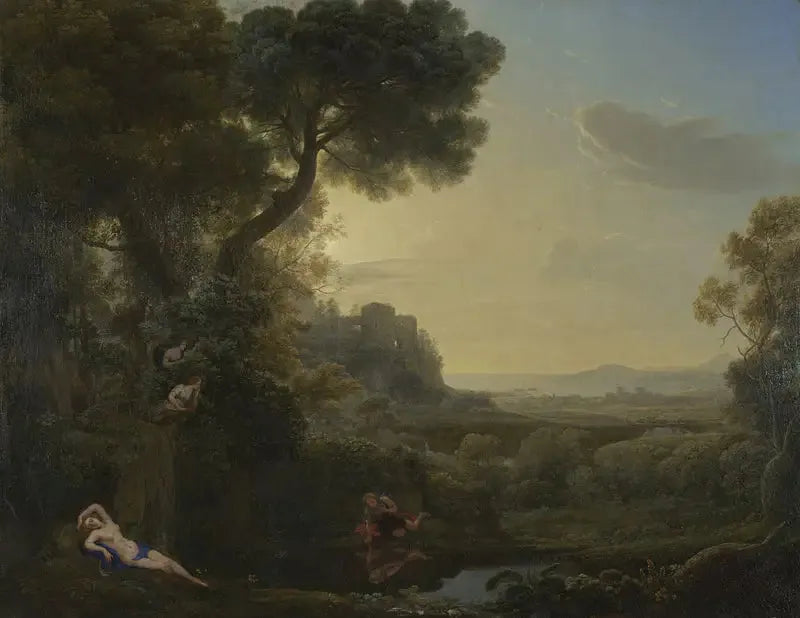 Landskap med Narciss og Eko - Claude Lorrain