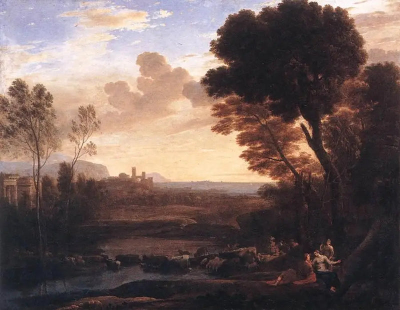 Landskap med Paris og Œnone - Claude Lorrain