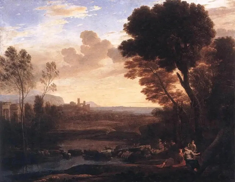 Landskap med Paris og Œnone - Claude Lorrain