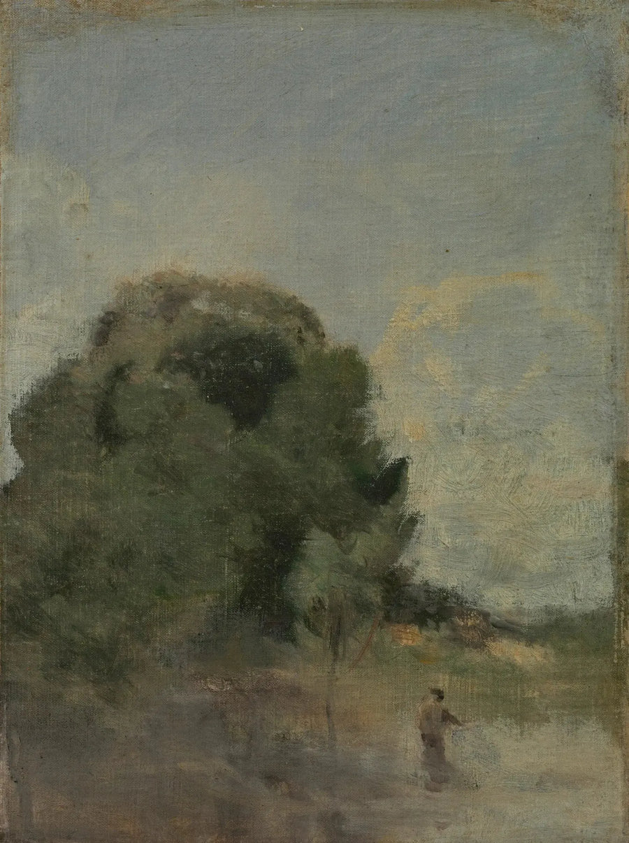 Landskap med fisker - Jean-Baptiste Camille Corot