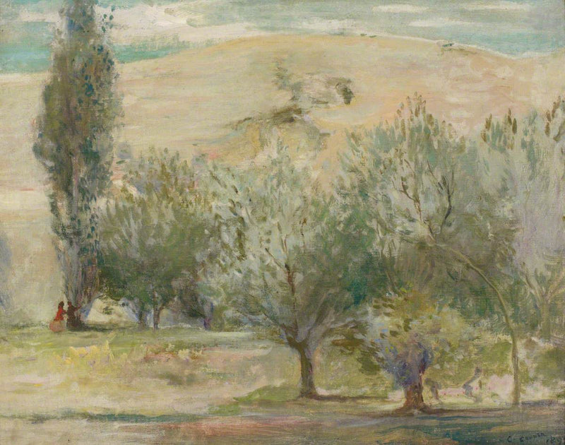  Landskap med personer - Charles Conder