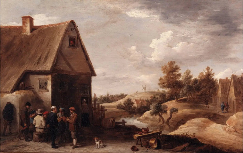 Landskap med personer foran et hus med stråtak - David Teniers den Yngre

Source:
Paysage avec personnages devant une maison au toit de paille - David Teniers le Jeune