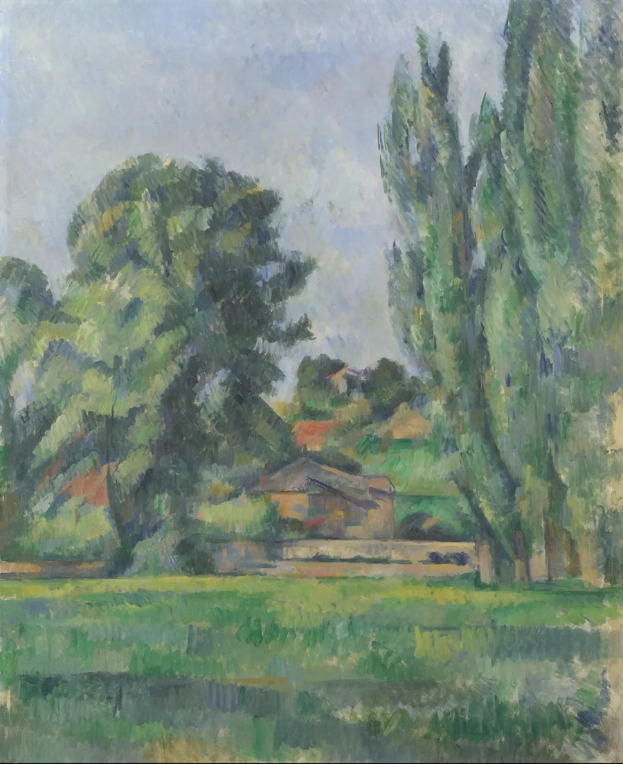 Landskap med popler - Paul Cézanne