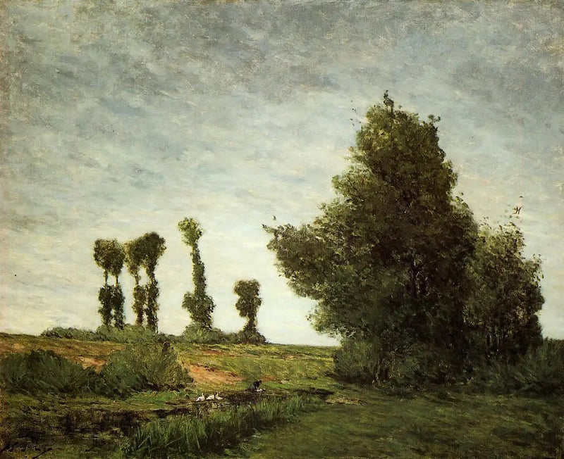 Landskap med popler - Paul Gauguin