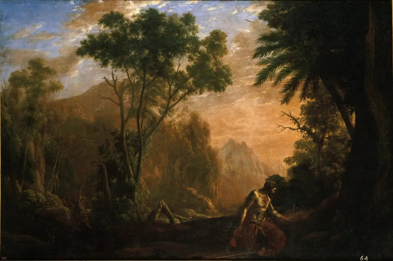 Landskap med Saint Onuphre - Claude Lorrain