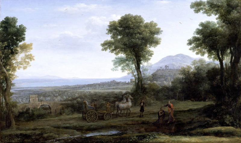 Landskap med Saint Philippe som døper eunuken - Claude Lorrain