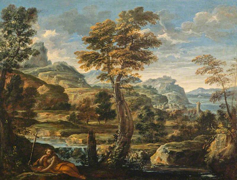  Landskap med Santa Maria Magdalena - Pietro da Cortona
