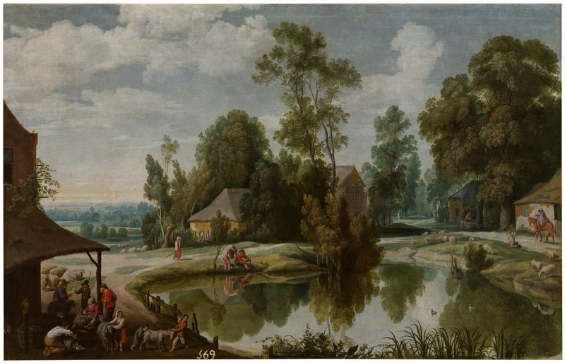 Paysage avec des tondeurs - Jan Wildens