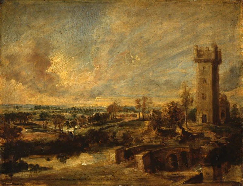 Landskap med tårn - Peter Paul Rubens