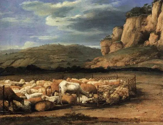 Landskap med flokk - Claude Lorrain