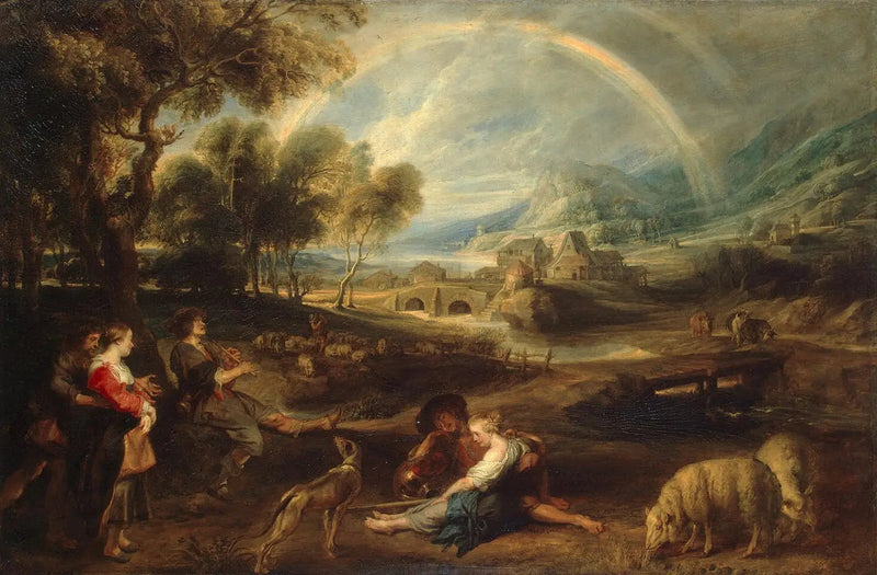 Landskap med regnbue - Peter Paul Rubens
