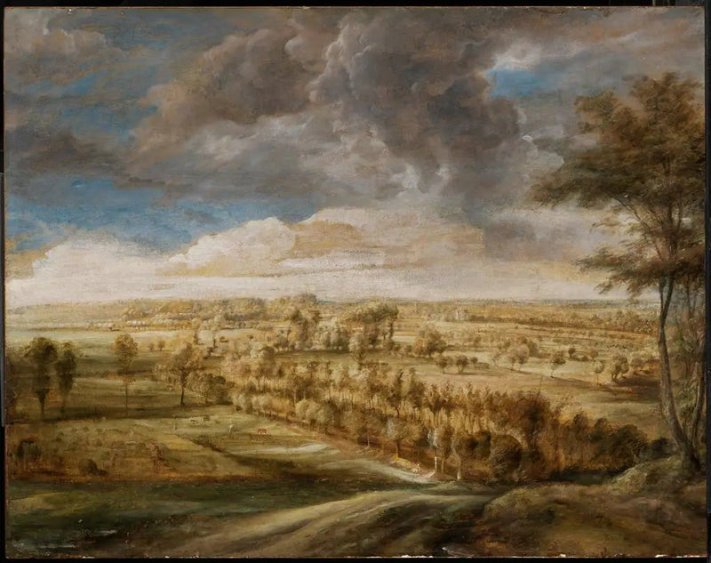 Landskap med en allé av trær - Peter Paul Rubens