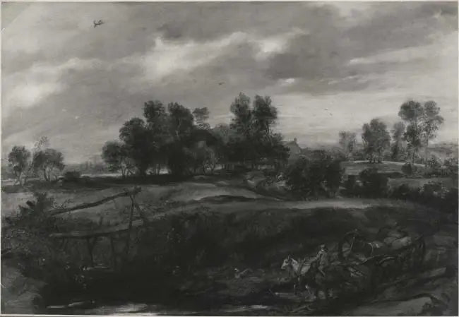 Landskap med en vogn - Peter Paul Rubens