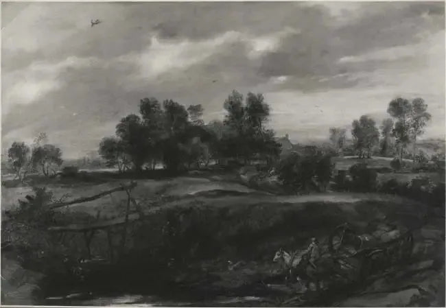 Landskap med en vogn - Peter Paul Rubens