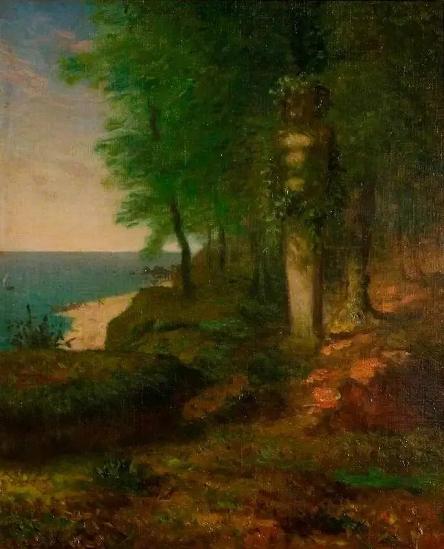 Landskap med en terminal figur - Jean-François Millet