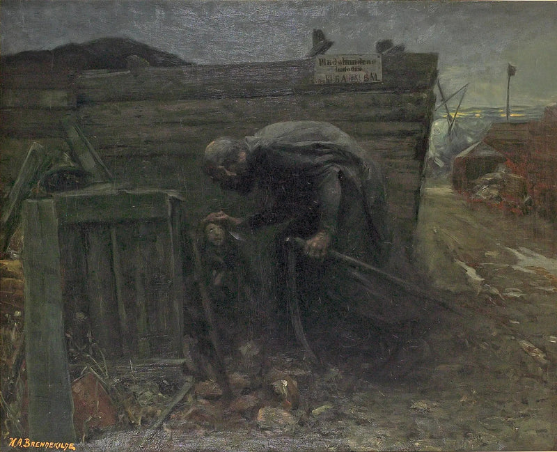 Landskap med en fattig jente om natten. - H. A. Brendekilde

Source:
Paysage avec une pauvre fille la nuit. - H. A. Brendekilde