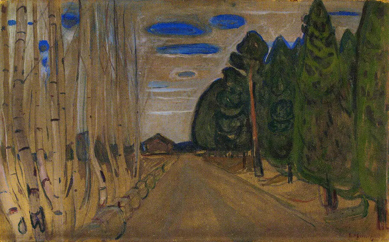 Landskap med en vei - Edvard Munch