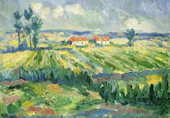 Landskap, åker - Kazimir Malevich