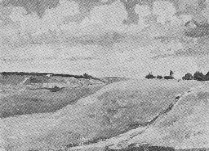 Landskap, åker - Kazimir Malevich