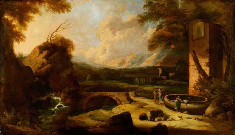 Italiensk klassisk landskap - Sebastiano Ricci