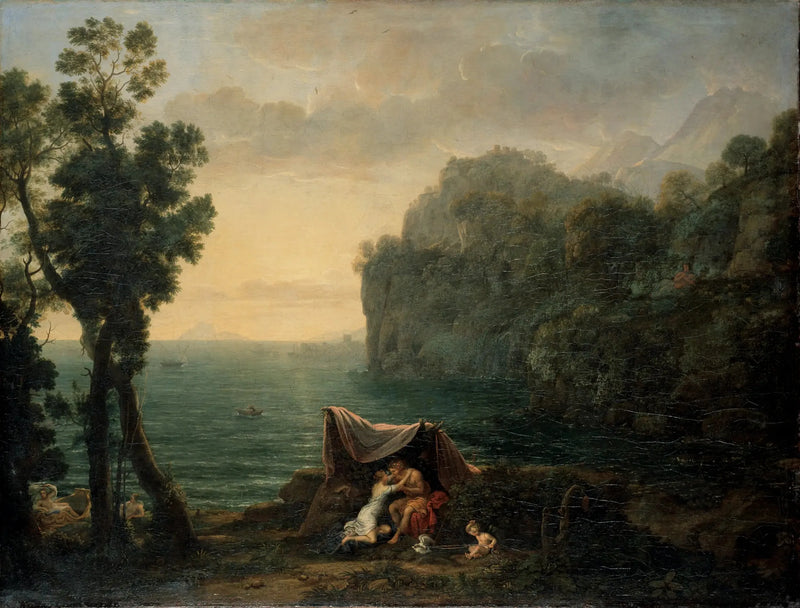 Kystlandskap med Acis og Galatea - Claude Lorrain
