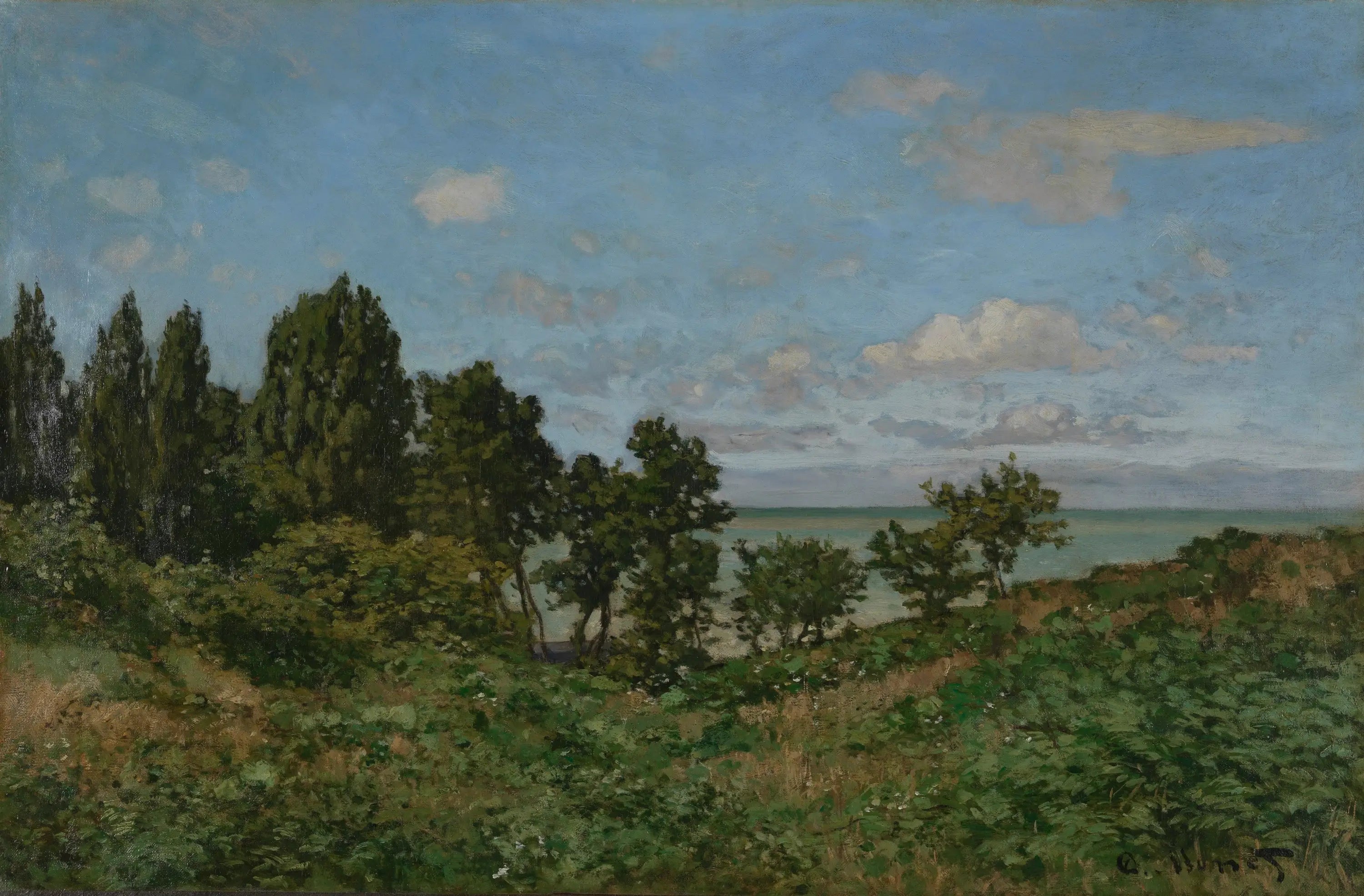 Paysage côtier - Claude Monet image 1 tableau peint à l’huile sur toile