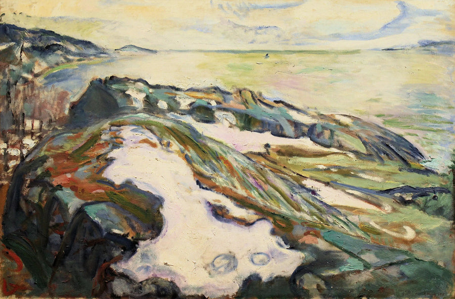 Kystlandskap fra Hvitsten - Edvard Munch