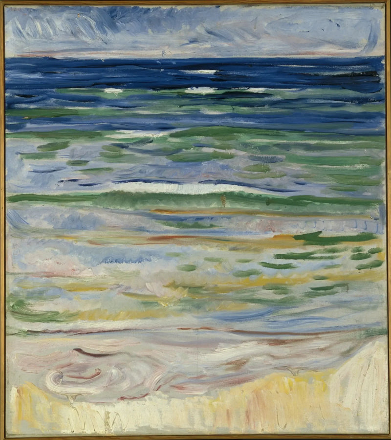 Kystlandskap fra Warnemünde - Edvard Munch