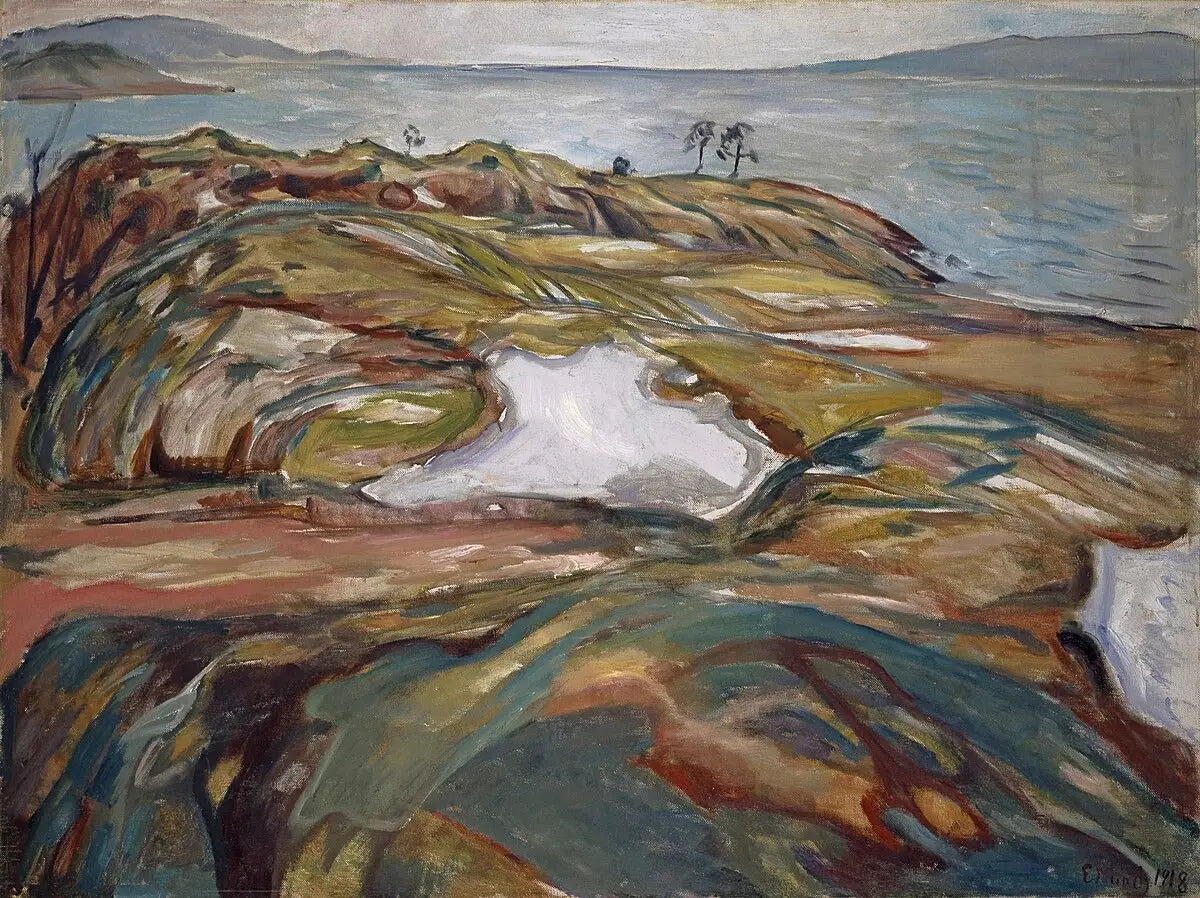 Paysage côtier - Edvard Munch - Alpha Reproduction