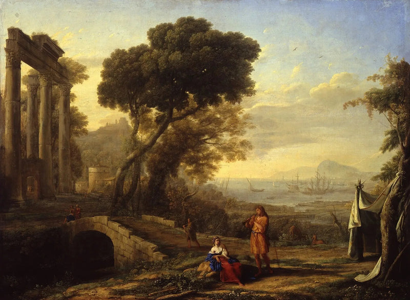 Italiensk kystlandskap - Claude Lorrain