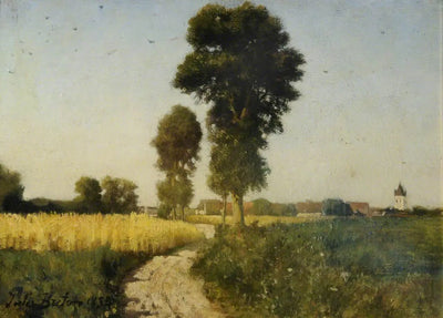 Paysage Courrières France - Jules Breton - Alpha Reproduction