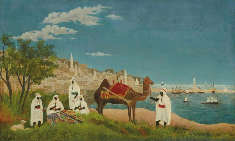 Landskap av Alger - Henri Rousseau