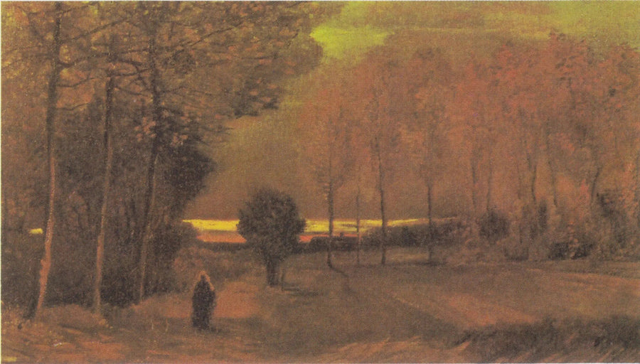 Høstlandskap ved skumring - Vincent van Gogh