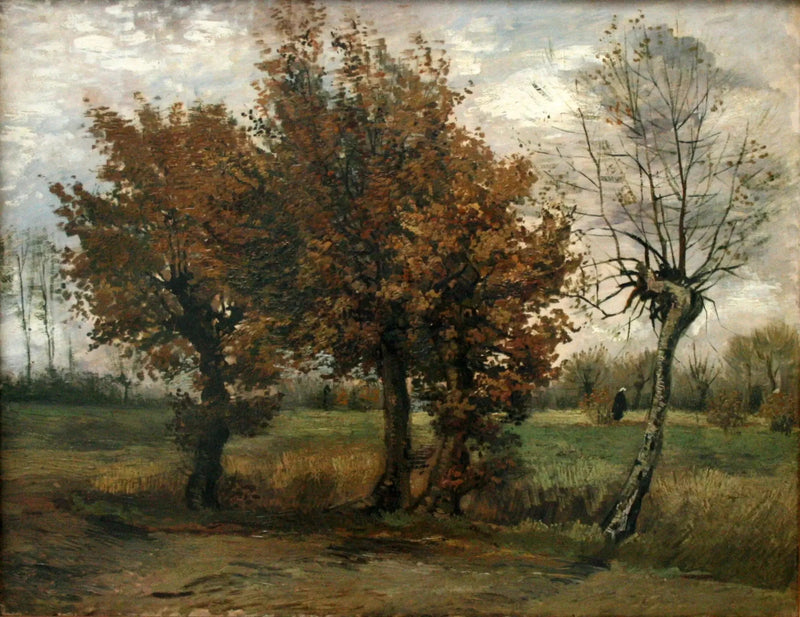 Høstlandskap med fire trær - Vincent van Gogh