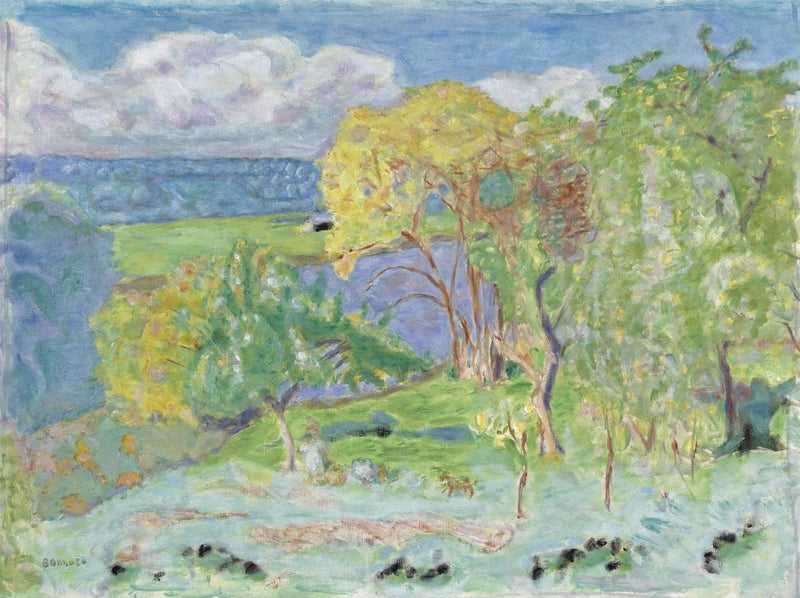 Høstlandskap (omkring Vernon) - Pierre Bonnard
