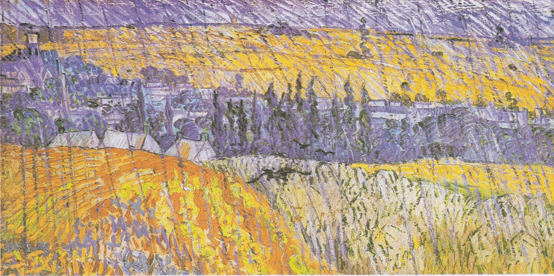 Landskap i Auvers under regnet - Vincent van Gogh