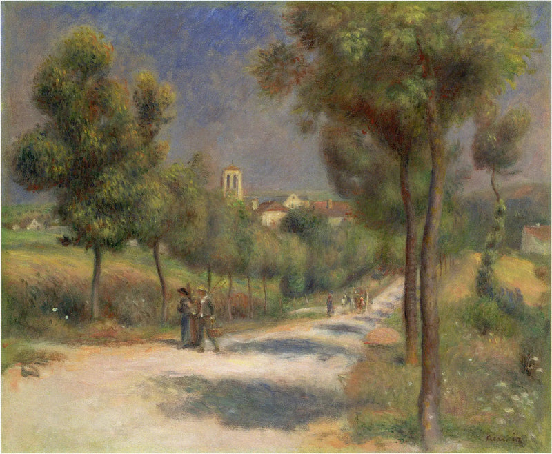 Landskap fra Essoyes, tidlig om morgenen - Pierre-Auguste Renoir