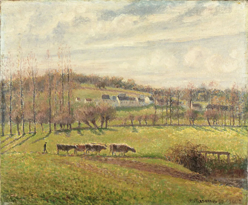 Sommerlandskap, Éragny - Camille Pissarro
