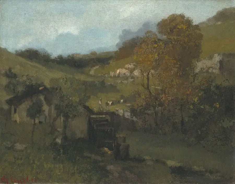 Sommerlandskap - Gustave Courbet