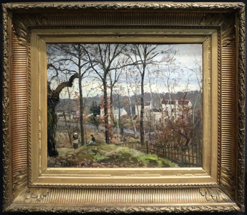 Vinterlandskap i Louveciennes - Camille Pissarro