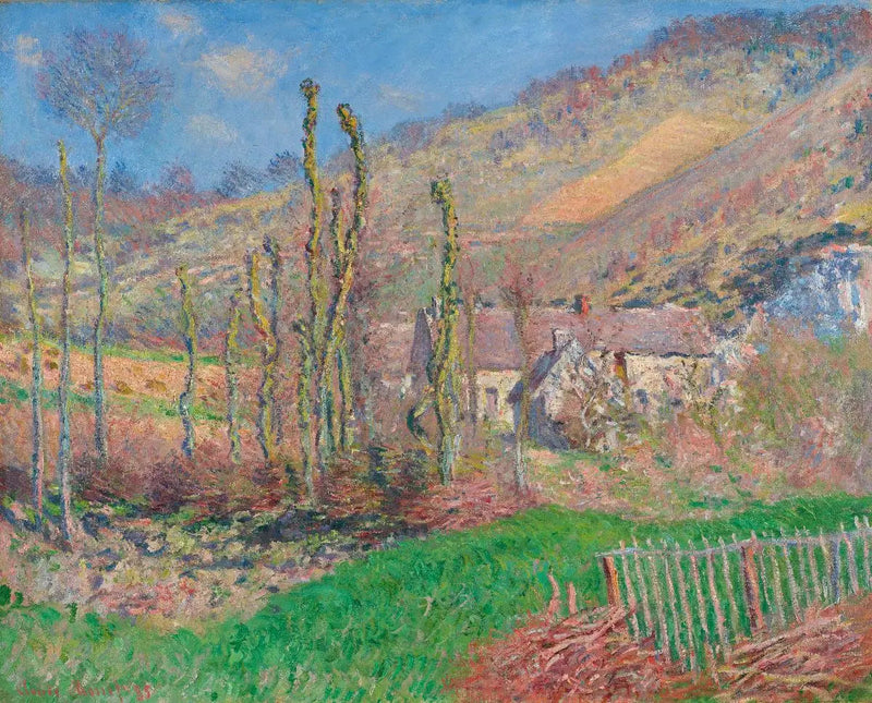 Vinterlandskap i Falaise-dalen (Giverny) - Claude Monet